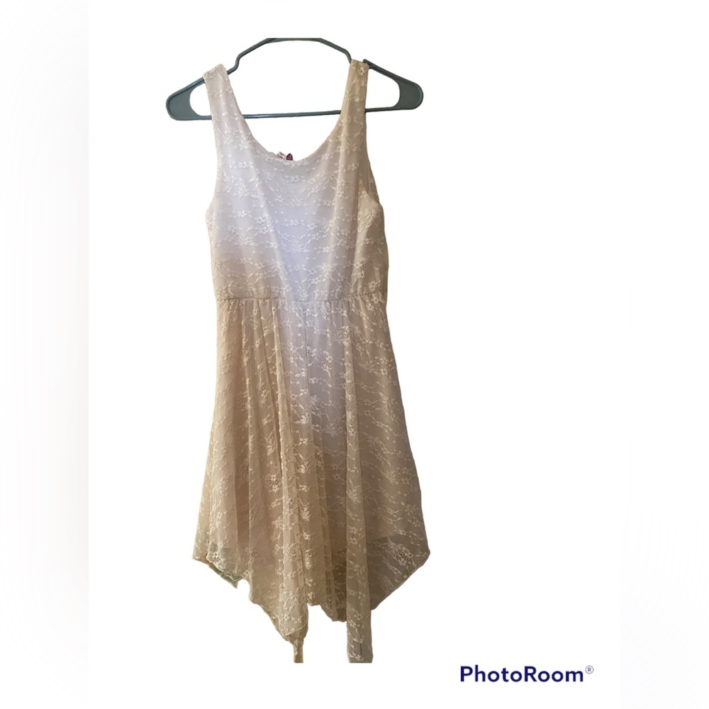 White cream dress